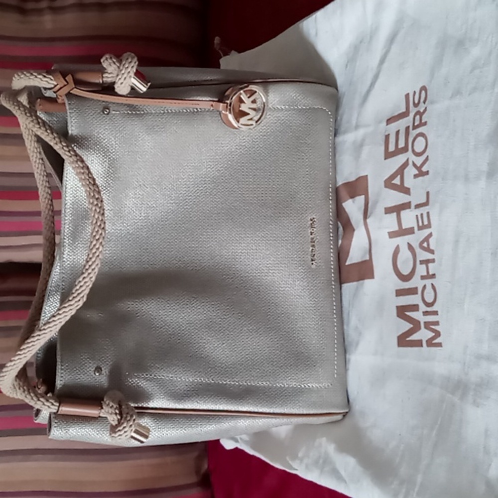 Michael Kors Pale Gold Isla Satchel